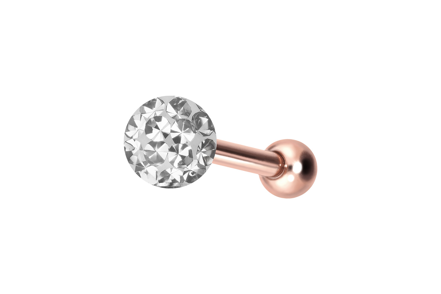 Titan Ohrpiercing mit Innengewinde EPOXY-KUGEL